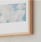 "Cumulus" - Art Print in White by Lynne Millar - Frame Close-up