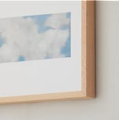 "Cumulus" - Art Print in White by Lynne Millar - Frame Close-up