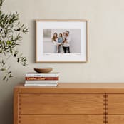 "With a Heart: Landscape Framed Photo" - Framed Photo in Taupe by Laura Hamm - In a Room