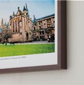 "Custom Campus Landscape with Text" - Custom Print in Paper by Minted - Frame Close-up