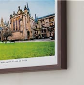 "Custom Campus Landscape with Text" - Custom Print in Paper by Minted - Frame Close-up