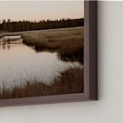 "Silent River" - Art Print in Dusk by Tania Medeiros - Frame Close-up