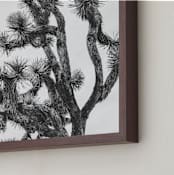 "Joshua Tree in September" - Art Print in Charcoal by Katie Doherty - Frame Close-up