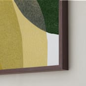 "spatial divide two" - Art Print in citron by Carrie Moradi - Frame Close-up