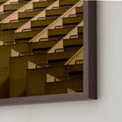 "Shift" - Art Print in Golden by Kimberly Young - Frame Close-up