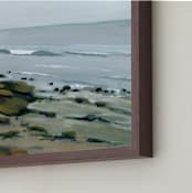 "Ladies of Leisure" - Art Print in Sea Blue by Haley Knighten - Frame Close-up
