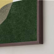 "spatial divide one" - Art Print in citron by Carrie Moradi - Frame Close-up