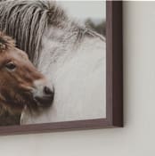 "nuzzle" - Art Print in Chestnut by Kamala Nahas - Frame Close-up