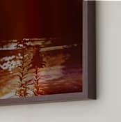 "Illusive" - Art Print in Coffee by Lindsay Megahed - Frame Close-up