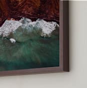 "mountain tide" - Art Print in Sea Green by Jenn Lampl - Frame Close-up