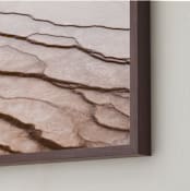 "Terrestrial" - Art Print in Travertine by Heather Deffense - Frame Close-up