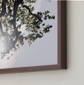 "Elegant Oak Tree" - Art Print in Baby Blue by Wilder California - Frame Close-up