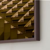 "Shift" - Art Print in Golden by Kimberly Young - Frame Close-up
