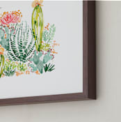 "Dreamy Desert" - Art Print in White by Sara Berrenson - Frame Close-up