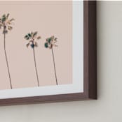 "Pink Sky & Palms" - Art Print in blush pink by Caroline Mint - Frame Close-up