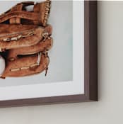 "All Star" - Art Print in Leather by Alicia Abla - Frame Close-up