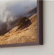 "Foggy Summer Hills" - Art Print in Golden by Matt Schriock - Frame Close-up