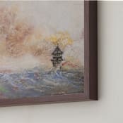 "Lighthouse 2" - Art Print in ocean by Ramnik Velji - Frame Close-up