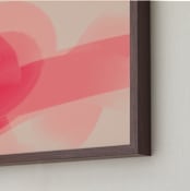 "Reminder" - Art Print in Pink Velvet by Ashley Ottinger - Frame Close-up