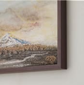 "Mountain of the Moon" - Art Print in autumn by Ramnik Velji - Frame Close-up