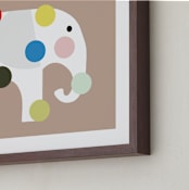 "Elephadots" - Art Print in Earth by Maja Cunningham - Frame Close-up
