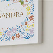 "Disney's Tinkerbell Fairy Dust" - Personalized Art Print in Tigerlily by Vivian Yiwing - Frame Close-up