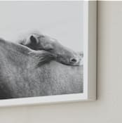 "Always" - Art Print in steel grey by Alicia Abla - Frame Close-up