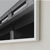 "Bridge Lines" - Art Print in Concrete by Brianne Larsen - Frame Close-up