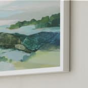 "The Long Way Around" - Art Print in Powder Blue by Mya Bessette - Frame Close-up