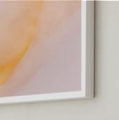"Light As Air" - Art Print in Golden Yellow by Irene Suchocki - Frame Close-up