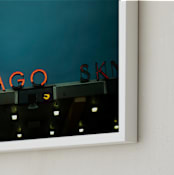 "Chicago Sky" - Art Print in Midnight Sky by E Melko - Frame Close-up
