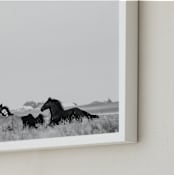 "That Wild Dream" - Art Print in Black White by Amy Carroll - Frame Close-up