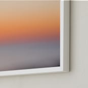 "Summer Sunset II" - Art Print in Blush by Helen Makadia - Frame Close-up