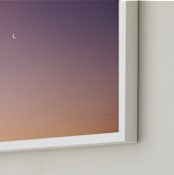 "Between Day and Night" - Art Print in Dusky Pink by Katrina Lindhorst - Frame Close-up
