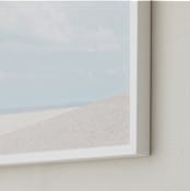 "Emptiness" - Art Print in Cotton Blue by Alexandra Feo - Frame Close-up