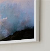 "Sky Waves" - Art Print in sunset spray by Sea and Sky - Frame Close-up