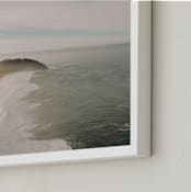 "Rocked" - Art Print in Ocean by Christian Florin - Frame Close-up