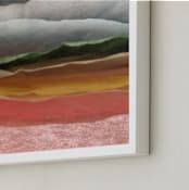 "the Sun Shines Again" - Art Print in Multicolor by Karen Kardatzke - Frame Close-up