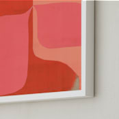 "Orange Drop" - Art Print in Outrageous Orange by cyrille gulassa - Frame Close-up