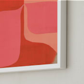 "Orange Drop" - Art Print in Outrageous Orange by cyrille gulassa - Frame Close-up