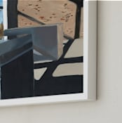 "Marfa Inside" - Art Print in Peach by Stephanie C Martinez - Frame Close-up