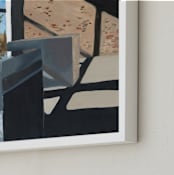 "Marfa Inside" - Art Print in Peach by Stephanie C Martinez - Frame Close-up