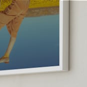 "Falling" - Art Print in Mustard by Jacob Loafman - Frame Close-up