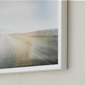 "The Open Road" - Art Print in Blue Sky by Jacquelyn Sloane Siklos - Frame Close-up