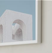 "Out of the box" - Art Print in Bluebell by Christian Fernandez - Frame Close-up