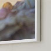 "Sunrise Pastels" - Art Print in Cream by Jenna Holcomb - Frame Close-up