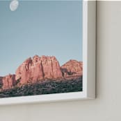 "Arizona Sky" - Art Print in Sedona Red by Tania Medeiros - Frame Close-up