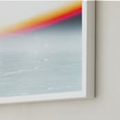 "Frozen Prism" - Art Print in Fuschia by Baumbirdy - Frame Close-up