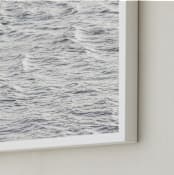"Under the surface" - Art Print in Silver by Lisa Sundin - Frame Close-up