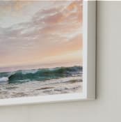 "Sorbet Surf I" - Art Print in sunset by Kamala Nahas - Frame Close-up